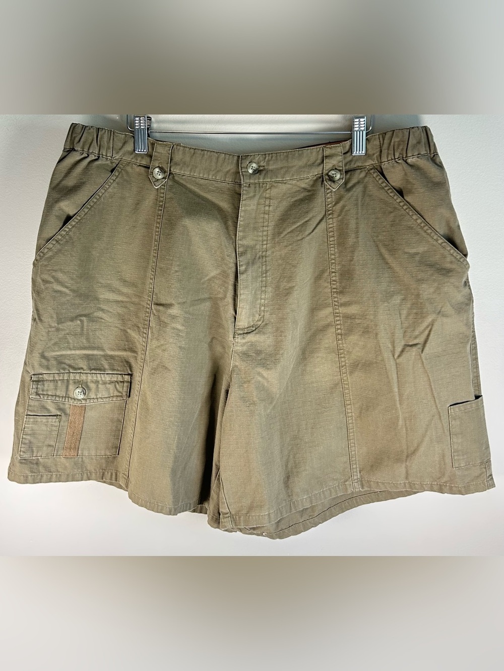 Columbia East Ridge Women’s Hiking Shorts Size 20 Ribstop Canvas Cargo Pockets